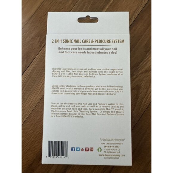 Beaute 2-In-1 Sonic Nail Care & Pedicure System - Picture 4 of 5